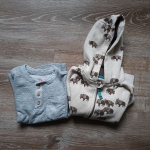 Bundle of 1 Long Sleeved Shirt & Hoodie